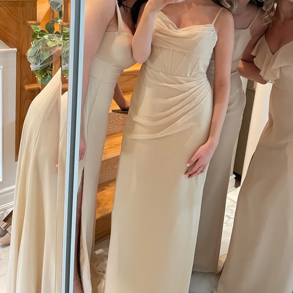 AZAZIE Mai Champaign Dress - Picture 1 of 12